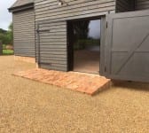 Barn conversion using reclaimed products