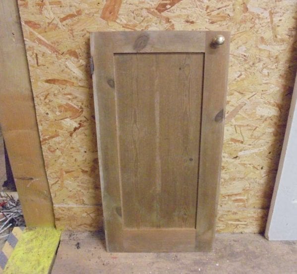 reclaimed non varnished cupboard door