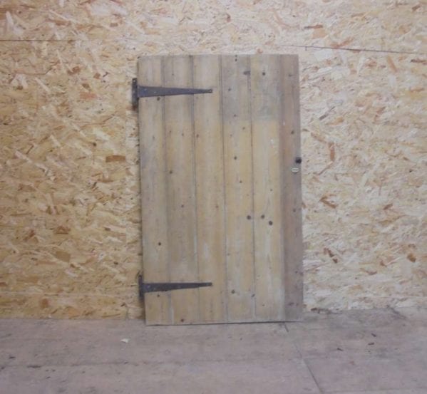 salvaged ledge style cupboard door