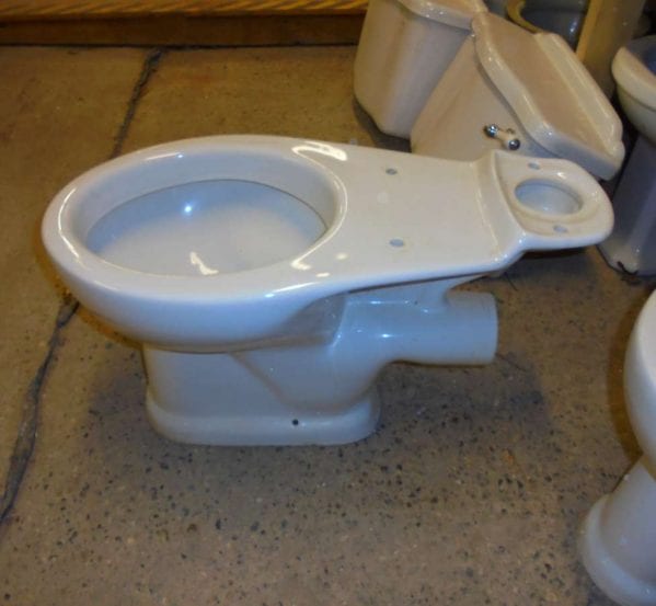 a salvaged toilet