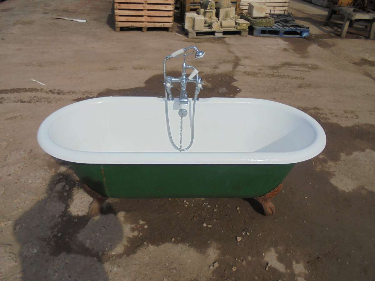 RECLAIMED DOUBLE ENDED ROLL TOP BATH - Authentic Reclamation