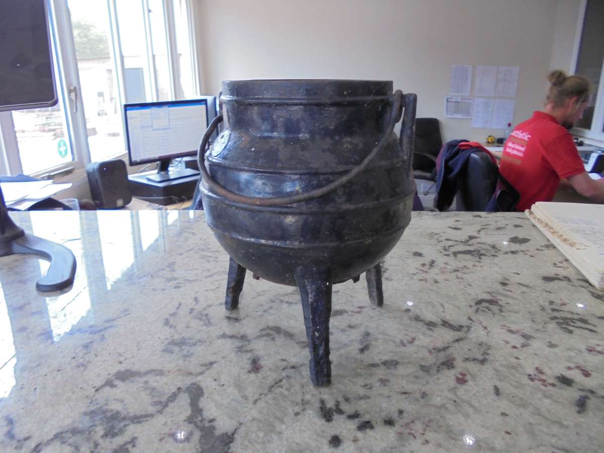 Miniature Reclaimed Cast Iron Cauldron - Authentic Reclamation