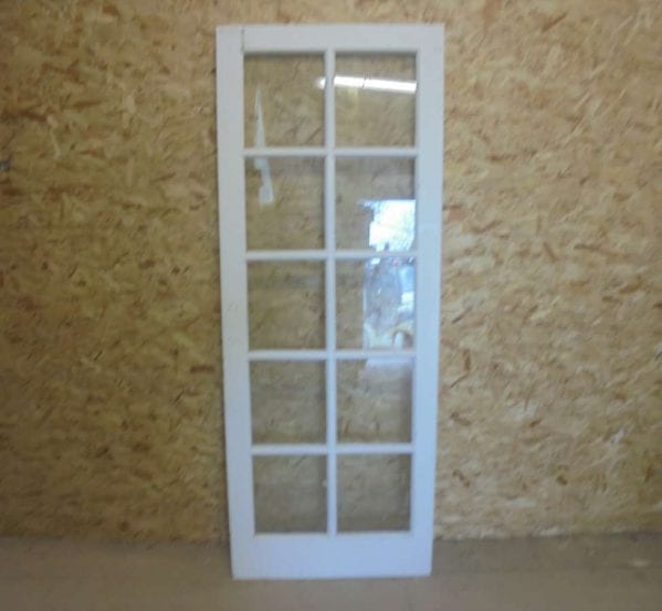 Reclaimed White Full Glazed Door