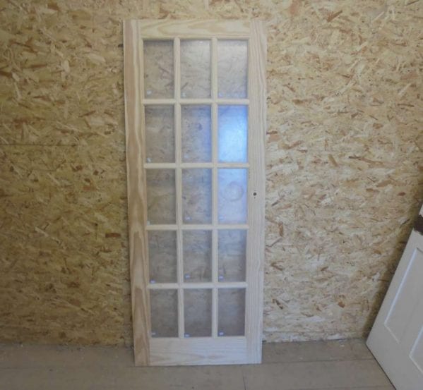 Reclaimed Stripped Glazed Door
