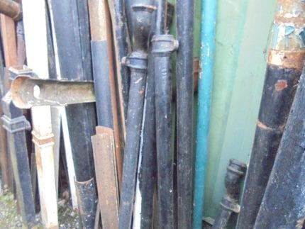 Cast iron rain pipe selection Reclaimed Cast Iron Guttering for Surrey 