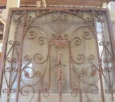 Decorative Wrought Iron Door