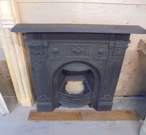 cast fireplace