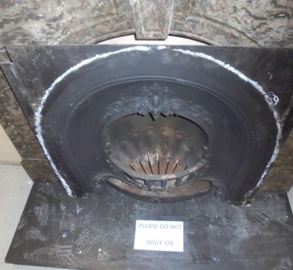 black fire surround