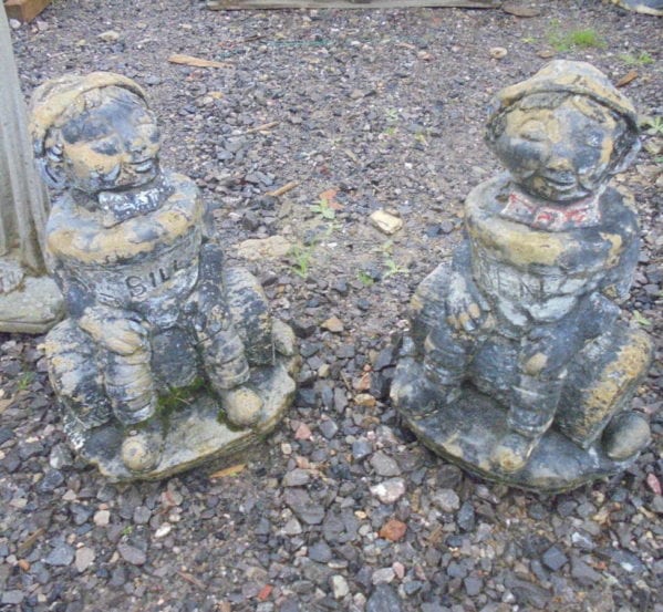 Small Reclaimed Stone Statue- two available