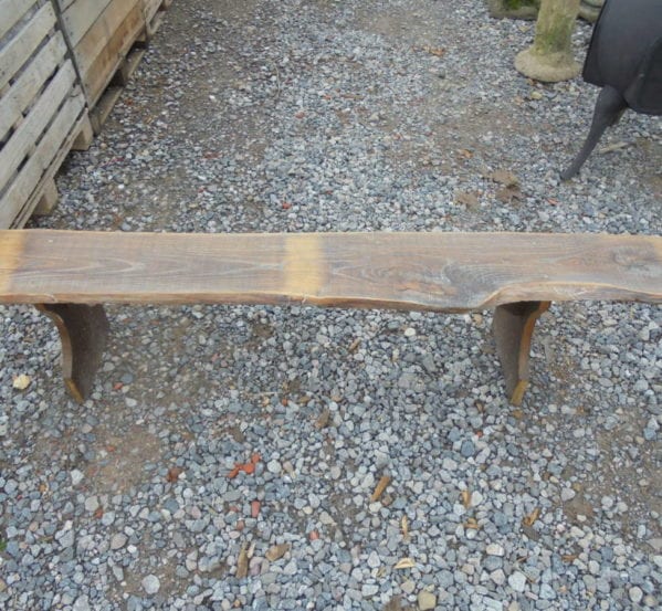 Small Outdoors Wooden Bench