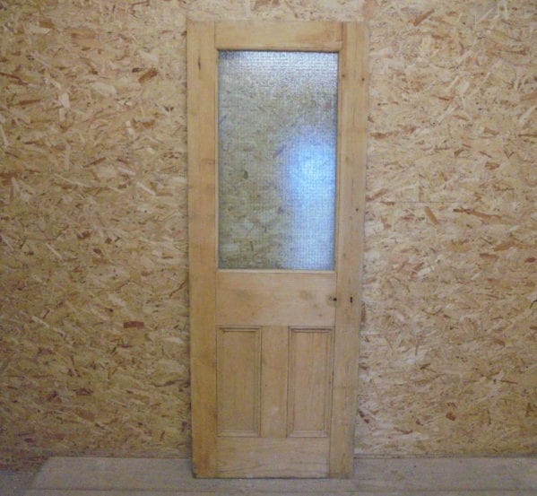 Reclaimed Half Glazed Door With Safety Glass