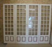 Reclaimed Quad-Fold Painted Doors
