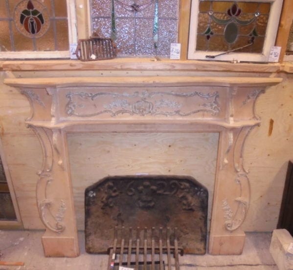 decorative wooden fire surround