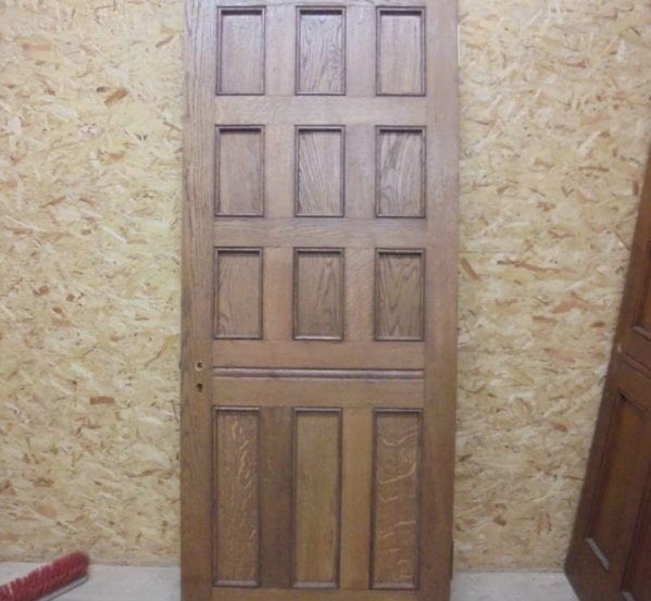 12 Panel Narrow Oak Door