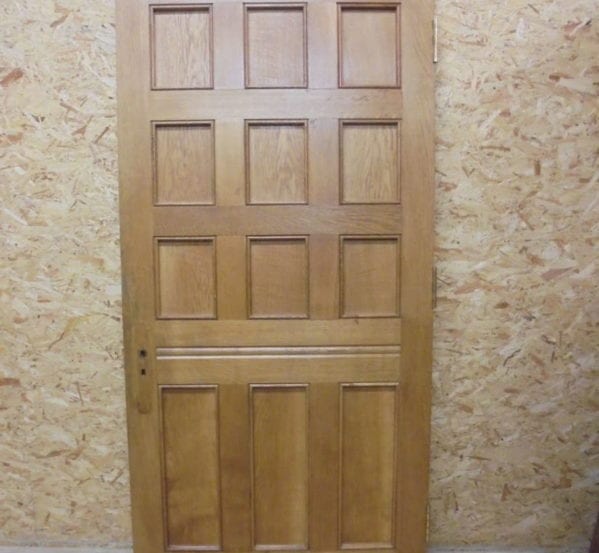 Smooth Finish 9 Panel Oak Door