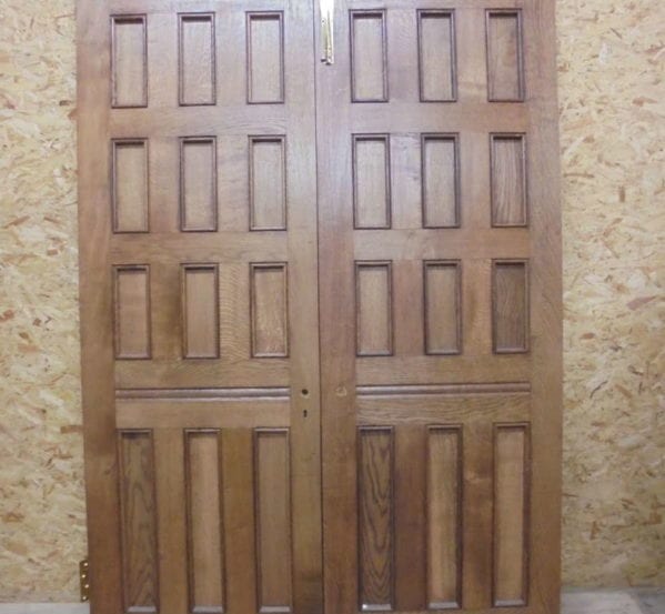 Reclaimed Oak 12 Panel Double Doors