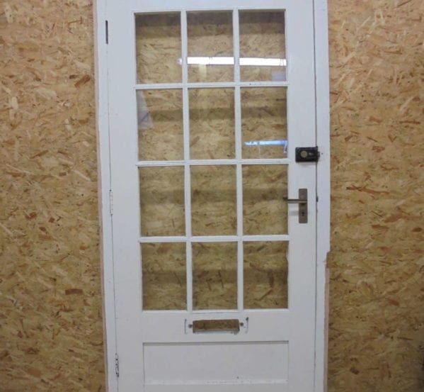 White Half Glazed Door + Frame