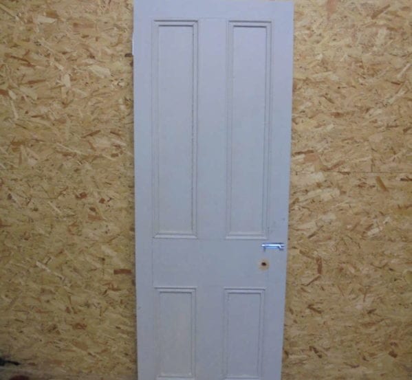 Grey Painted 4 Panel Door