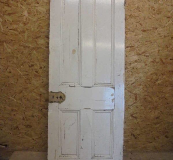 Medium Sized White 4 Panelled Door
