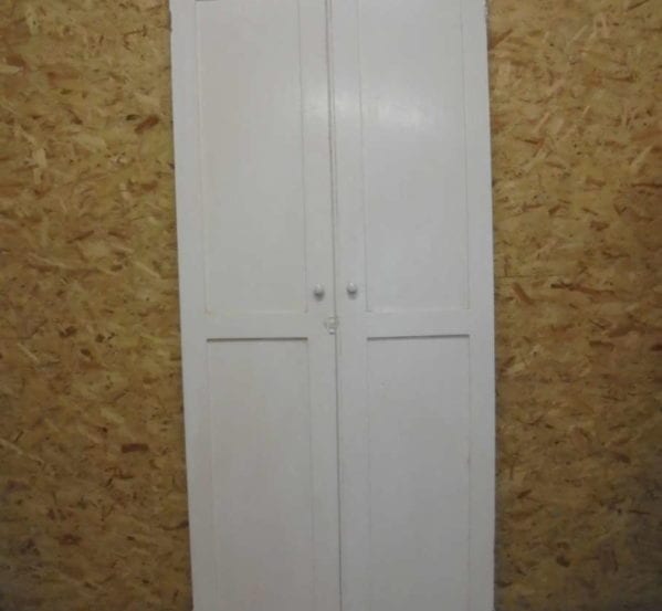 Tall White Double Cupboard Doors