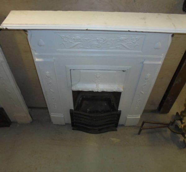 White Painted Metal Fire Surround