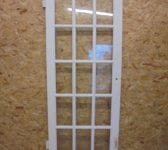 15 Panelled Fully Glazed White Painted Door