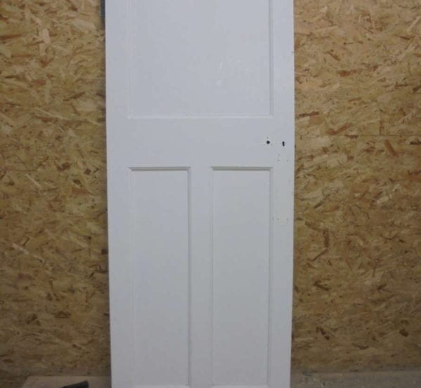 Lovely White Painted 3 Panelled Door