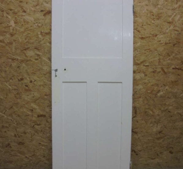Plain White 1 over 2 Panel Door