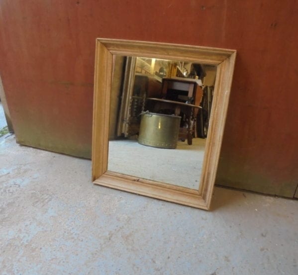 Small Wooden Hanging Mirror