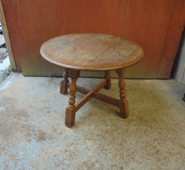 Small Round Wooden Coffee Table