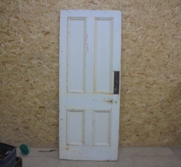 Thick White 4 Panelled Door