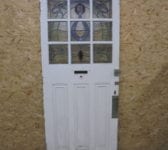 Beautiful Partial Stained Glass Front Door