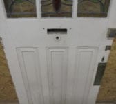 Beautiful Partial Stained Glass Front Door