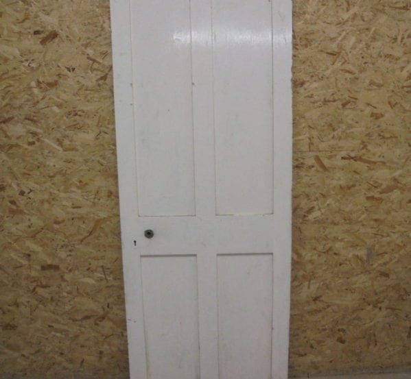 White Painted No-Inlay 4 Panelled Door