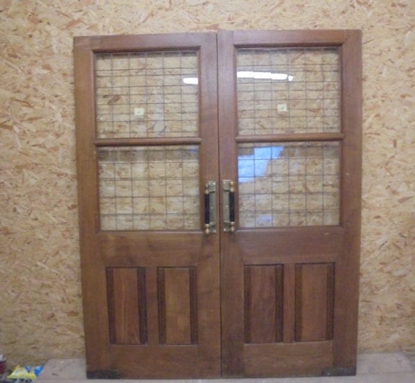 Large Wide Half Glazed Solid Oak Door