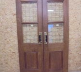 Solid Oak Half Glazed Double Doors
