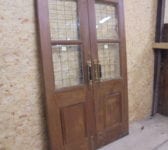 Solid Oak Half Glazed Double Doors