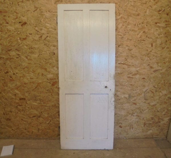 Painted White 4 Panelled Door