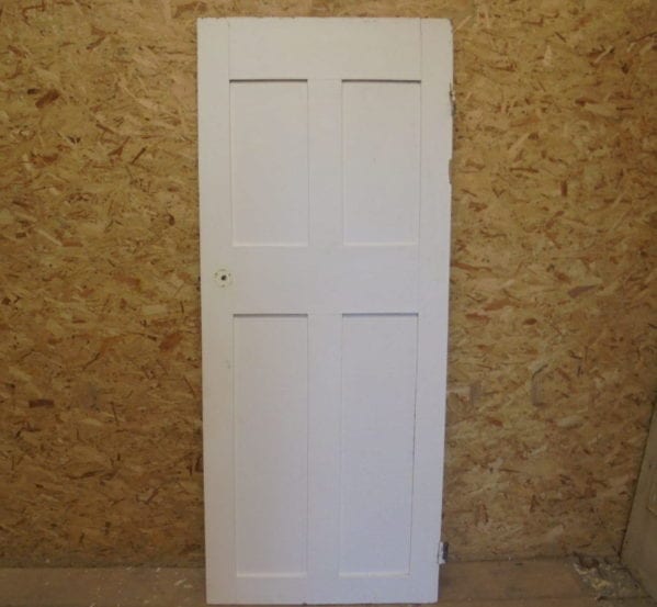 4 Panelled White Painted Door
