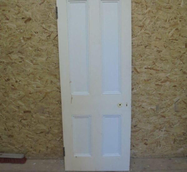 Painted White/Cream 4 Panelled Door