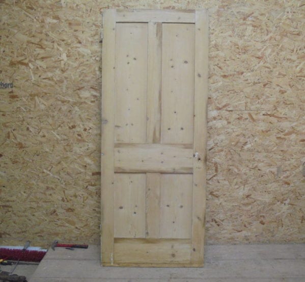 Reclaimed Stripped 4 Panelled Door