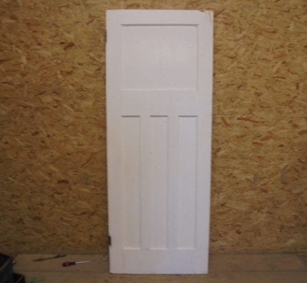 Painted White Door 1 over 3