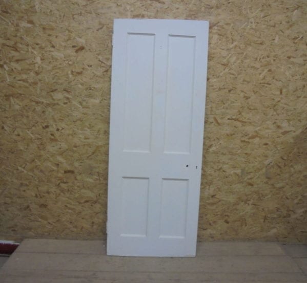 Re-levelled White 4 Panelled Door