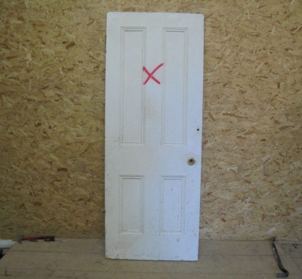 Medium White 4 Panelled Door