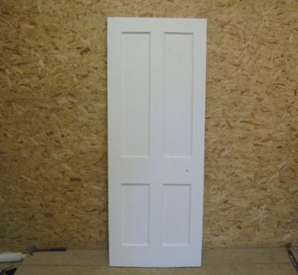 White Posh 4 Panelled Door