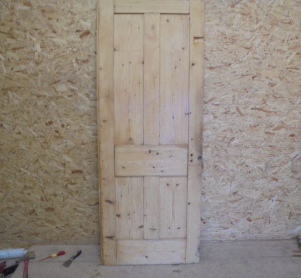 Old Stripped 4 Panelled Door