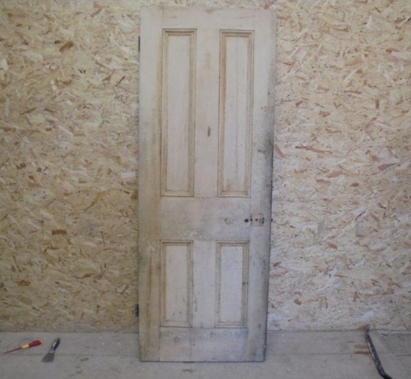 Stripped Pine 4 Panelled Door