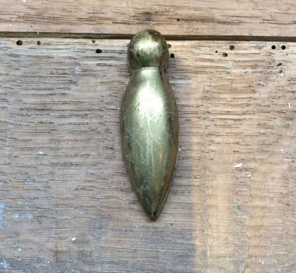 Brass Rounded Point Escutcheon and Cover
