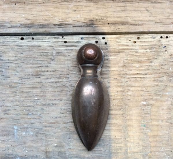 Copper Rounded Point Escutcheon and Cover