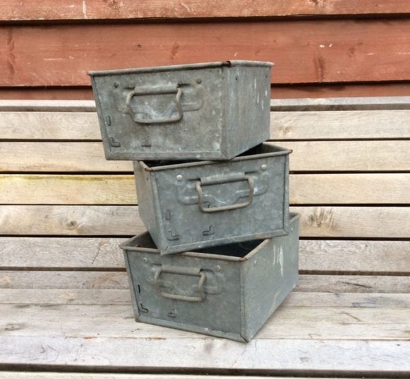 Industrial Galvanised Tin Container